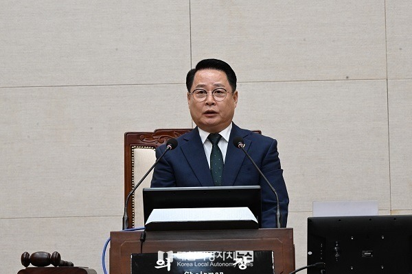 성중기 완주군의회 의장, 안전한 완주 위한 4대 의정방향 제시